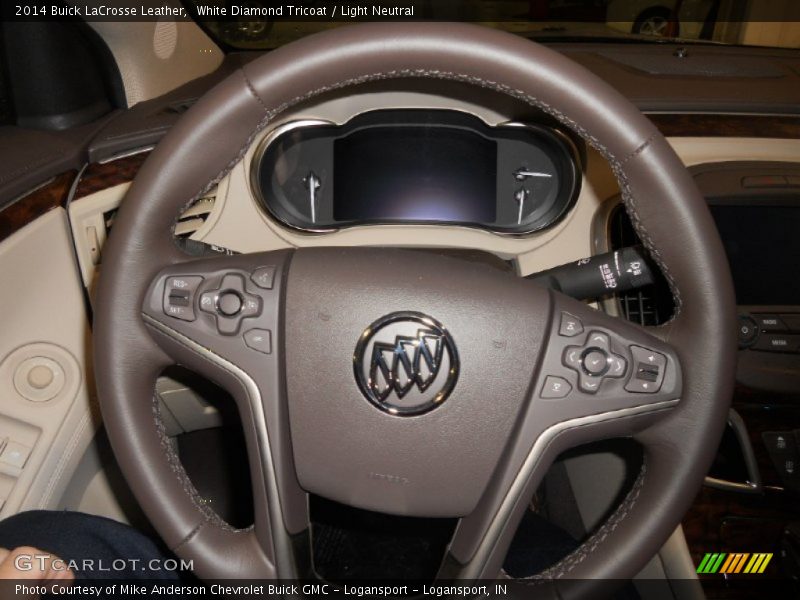 White Diamond Tricoat / Light Neutral 2014 Buick LaCrosse Leather