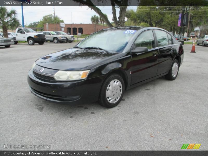 Black / Tan 2003 Saturn ION 2 Sedan