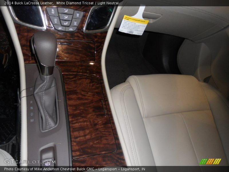 White Diamond Tricoat / Light Neutral 2014 Buick LaCrosse Leather