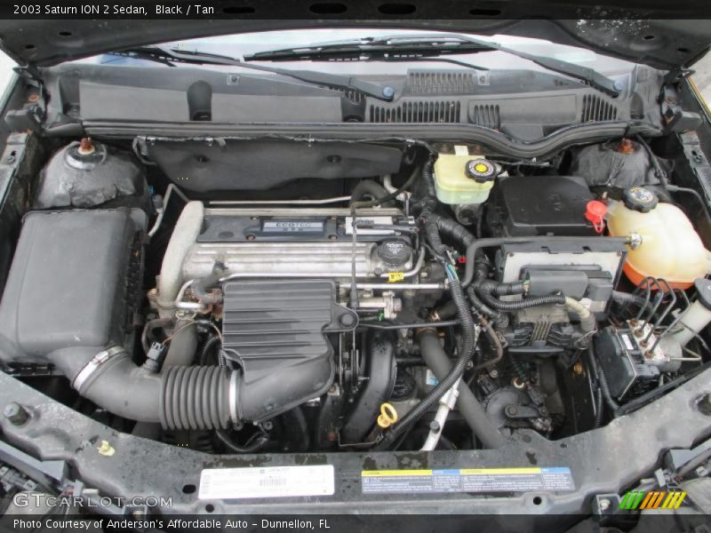 Black / Tan 2003 Saturn ION 2 Sedan