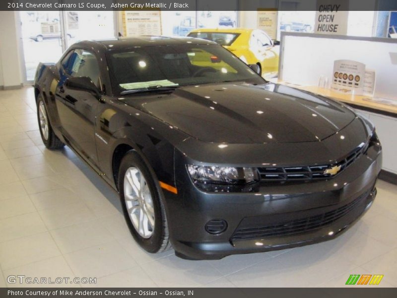 Ashen Gray Metallic / Black 2014 Chevrolet Camaro LS Coupe