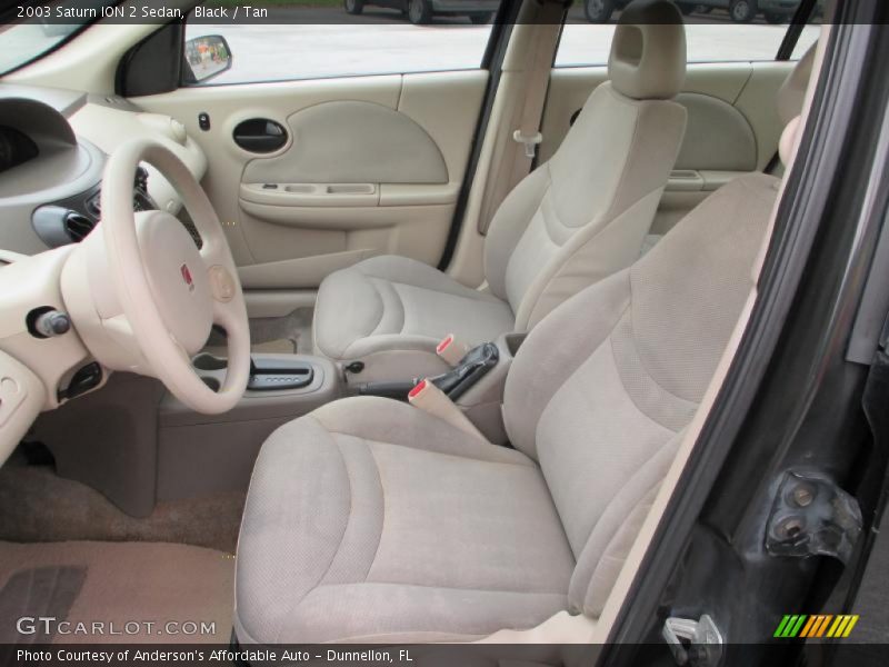 Black / Tan 2003 Saturn ION 2 Sedan
