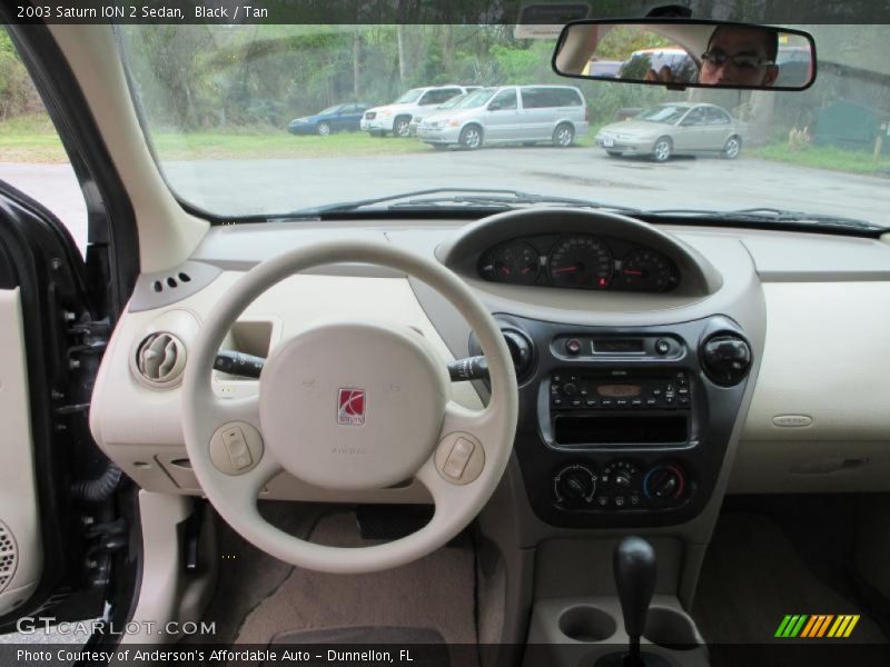 Black / Tan 2003 Saturn ION 2 Sedan