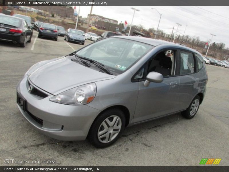 Storm Silver Metallic / Black/Grey 2008 Honda Fit Hatchback