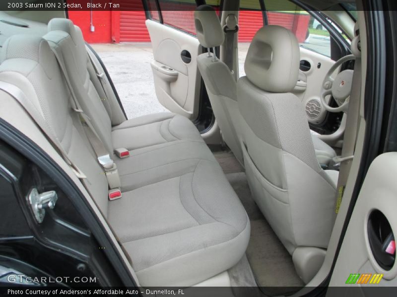 Black / Tan 2003 Saturn ION 2 Sedan