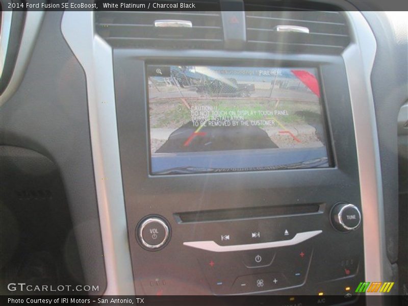 White Platinum / Charcoal Black 2014 Ford Fusion SE EcoBoost