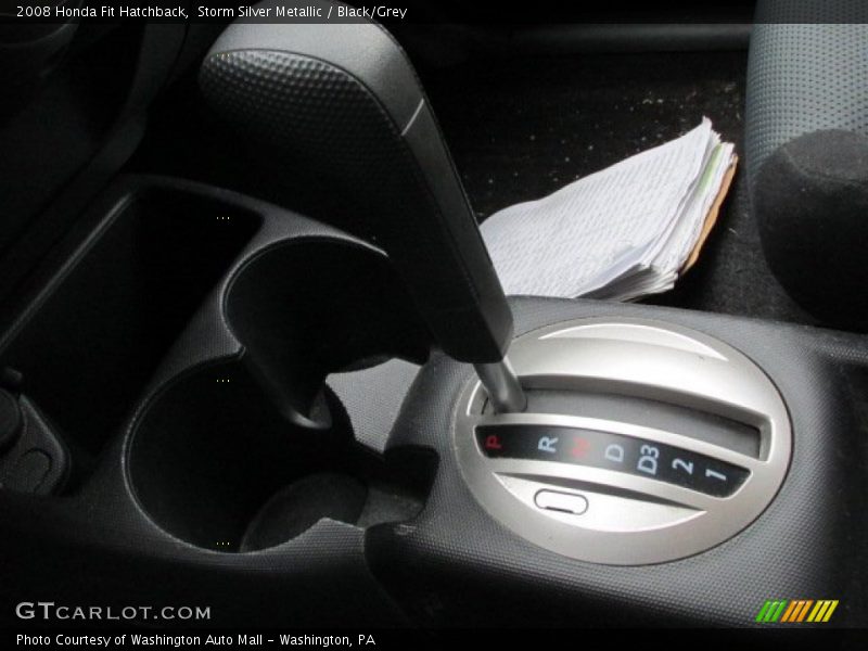 Storm Silver Metallic / Black/Grey 2008 Honda Fit Hatchback