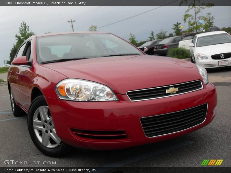 Precision Red / Gray 2008 Chevrolet Impala LS
