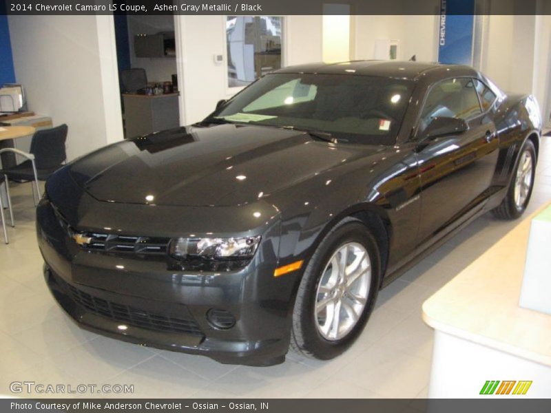 Ashen Gray Metallic / Black 2014 Chevrolet Camaro LS Coupe