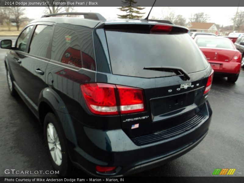 Fathom Blue Pearl / Black 2014 Dodge Journey SXT
