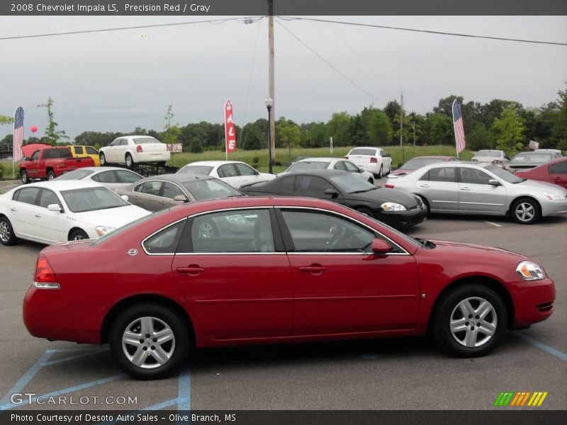 Precision Red / Gray 2008 Chevrolet Impala LS