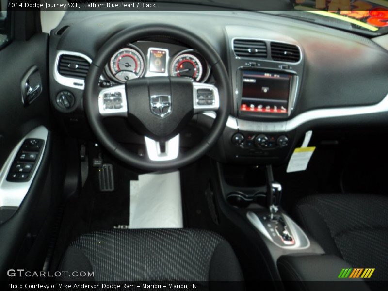 Fathom Blue Pearl / Black 2014 Dodge Journey SXT