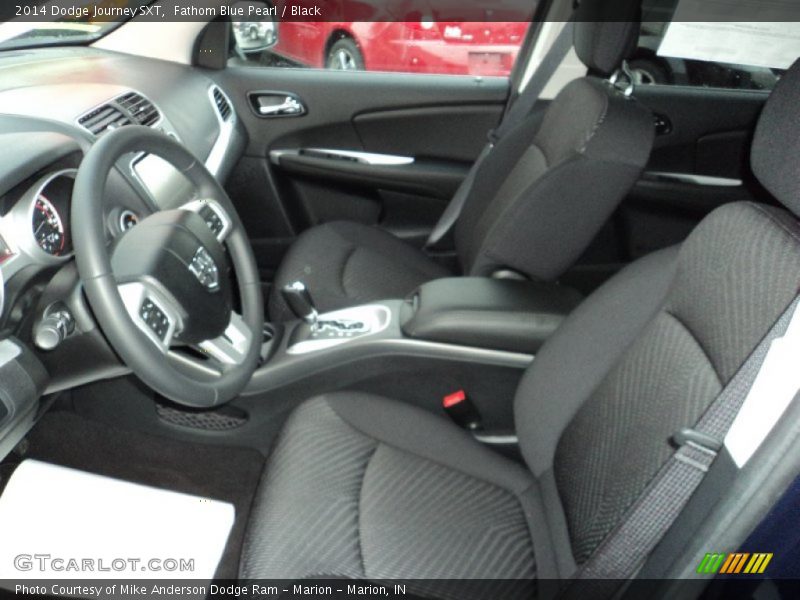 Fathom Blue Pearl / Black 2014 Dodge Journey SXT