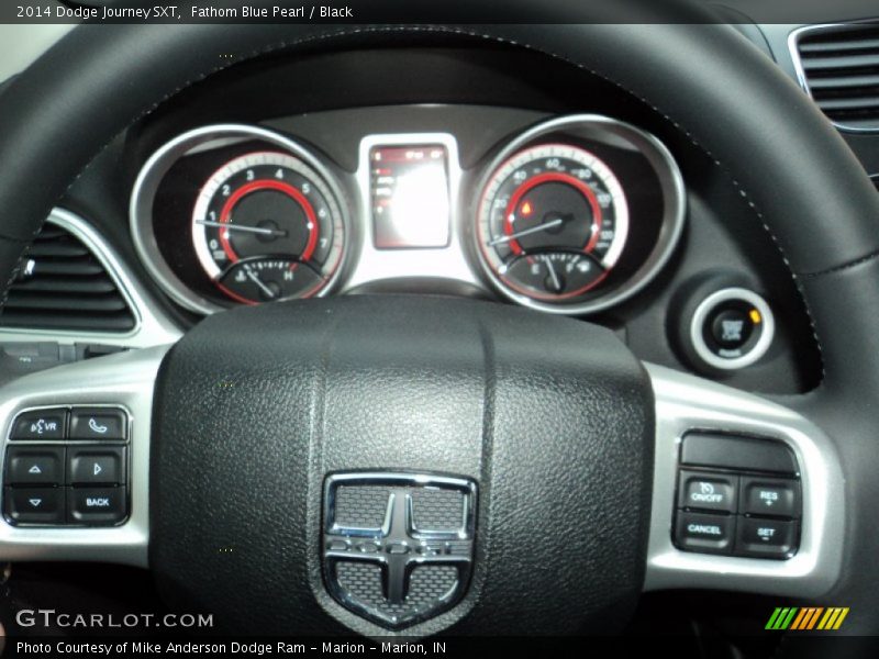 Fathom Blue Pearl / Black 2014 Dodge Journey SXT