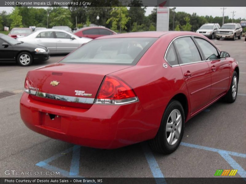 Precision Red / Gray 2008 Chevrolet Impala LS