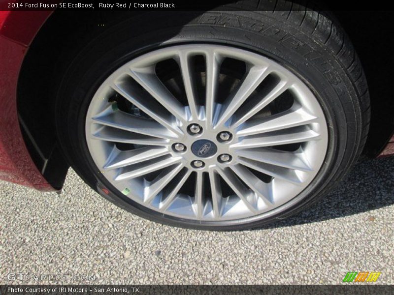 Ruby Red / Charcoal Black 2014 Ford Fusion SE EcoBoost