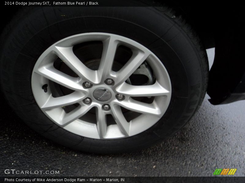 Fathom Blue Pearl / Black 2014 Dodge Journey SXT