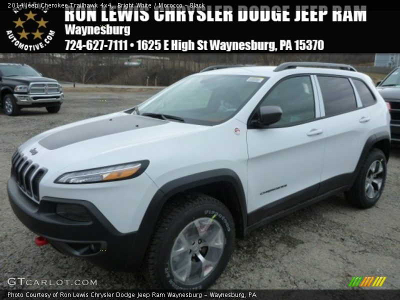 Bright White / Morocco - Black 2014 Jeep Cherokee Trailhawk 4x4