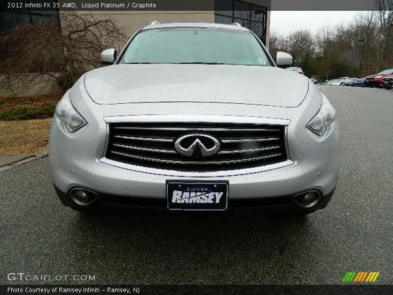 Liquid Platinum / Graphite 2012 Infiniti FX 35 AWD