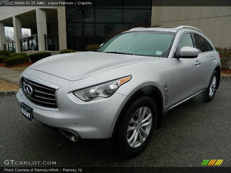 Liquid Platinum / Graphite 2012 Infiniti FX 35 AWD