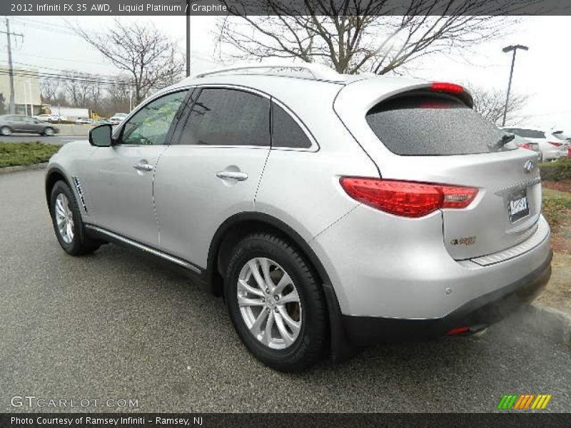 Liquid Platinum / Graphite 2012 Infiniti FX 35 AWD