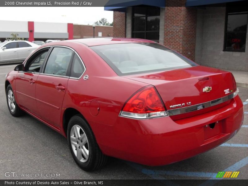 Precision Red / Gray 2008 Chevrolet Impala LS