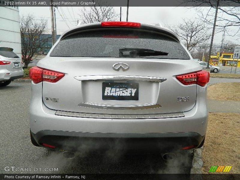 Liquid Platinum / Graphite 2012 Infiniti FX 35 AWD