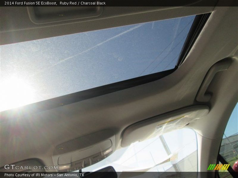 Ruby Red / Charcoal Black 2014 Ford Fusion SE EcoBoost