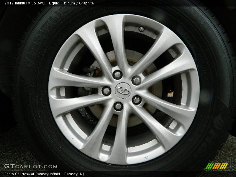 Liquid Platinum / Graphite 2012 Infiniti FX 35 AWD