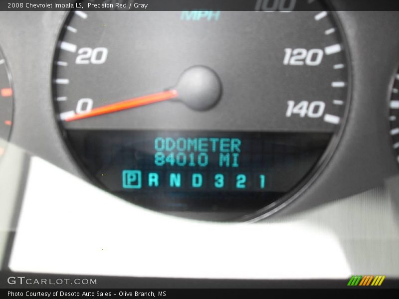 Precision Red / Gray 2008 Chevrolet Impala LS