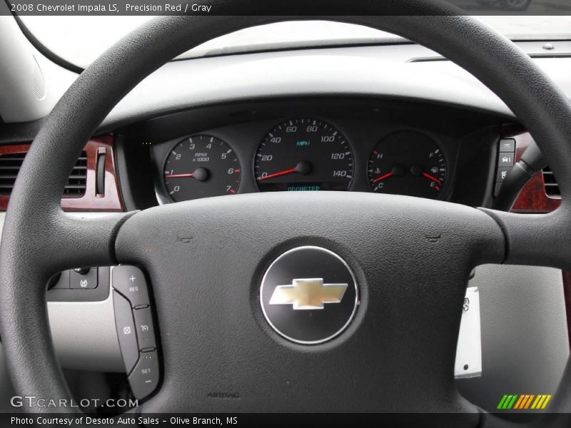 Precision Red / Gray 2008 Chevrolet Impala LS