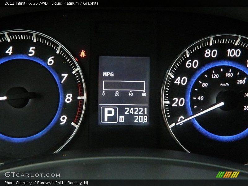 Liquid Platinum / Graphite 2012 Infiniti FX 35 AWD