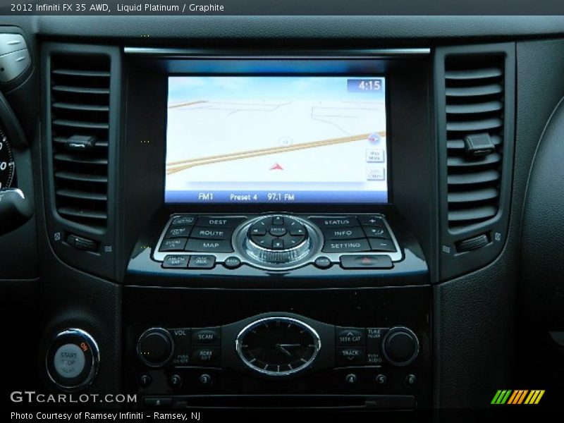 Liquid Platinum / Graphite 2012 Infiniti FX 35 AWD
