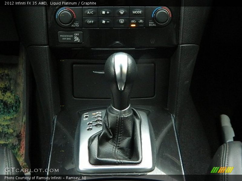 Liquid Platinum / Graphite 2012 Infiniti FX 35 AWD