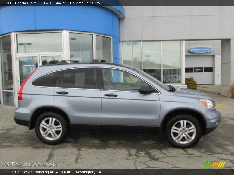Glacier Blue Metallic / Gray 2011 Honda CR-V EX 4WD