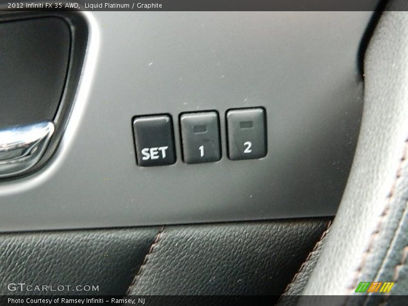 Liquid Platinum / Graphite 2012 Infiniti FX 35 AWD
