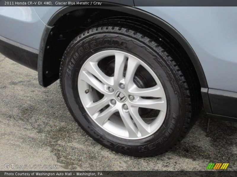 Glacier Blue Metallic / Gray 2011 Honda CR-V EX 4WD
