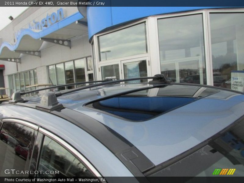 Glacier Blue Metallic / Gray 2011 Honda CR-V EX 4WD