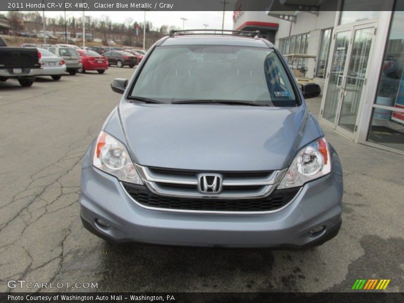 Glacier Blue Metallic / Gray 2011 Honda CR-V EX 4WD