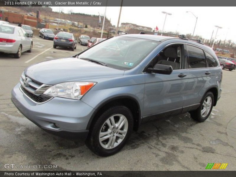 Glacier Blue Metallic / Gray 2011 Honda CR-V EX 4WD