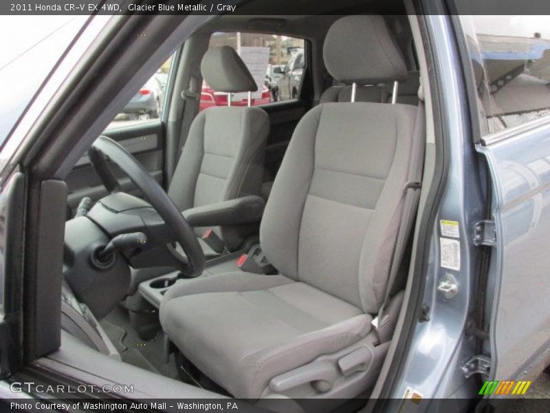 Glacier Blue Metallic / Gray 2011 Honda CR-V EX 4WD