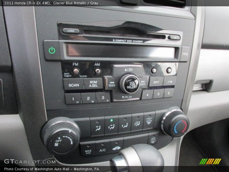 Glacier Blue Metallic / Gray 2011 Honda CR-V EX 4WD
