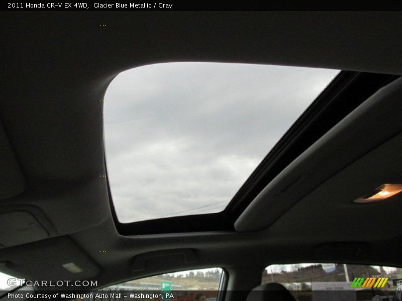 Glacier Blue Metallic / Gray 2011 Honda CR-V EX 4WD