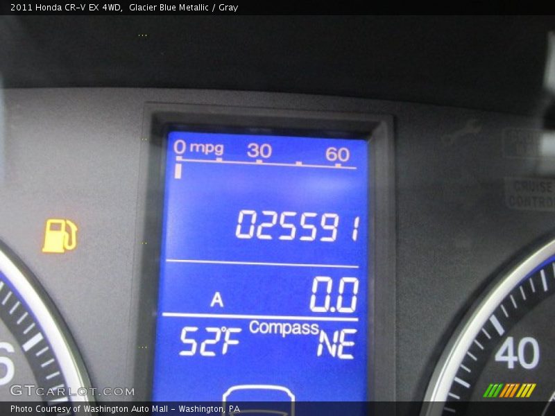 Glacier Blue Metallic / Gray 2011 Honda CR-V EX 4WD
