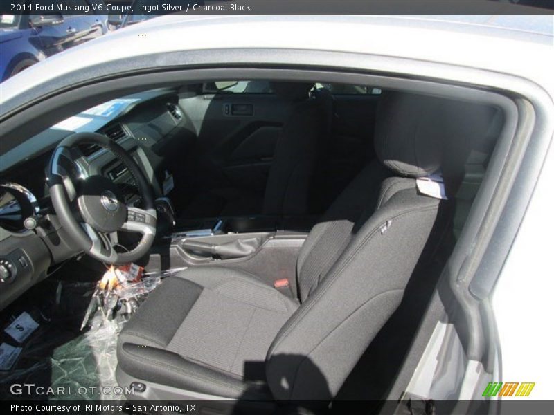 Ingot Silver / Charcoal Black 2014 Ford Mustang V6 Coupe