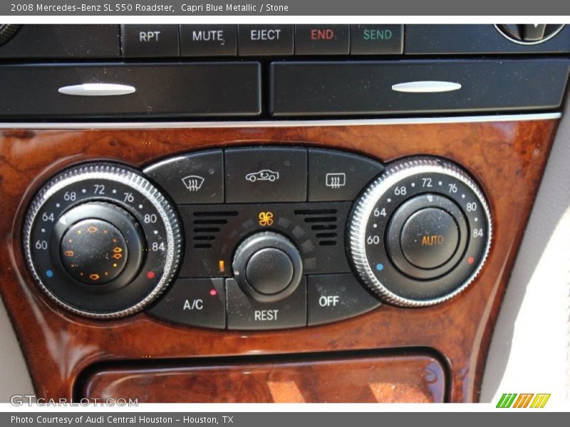 Capri Blue Metallic / Stone 2008 Mercedes-Benz SL 550 Roadster