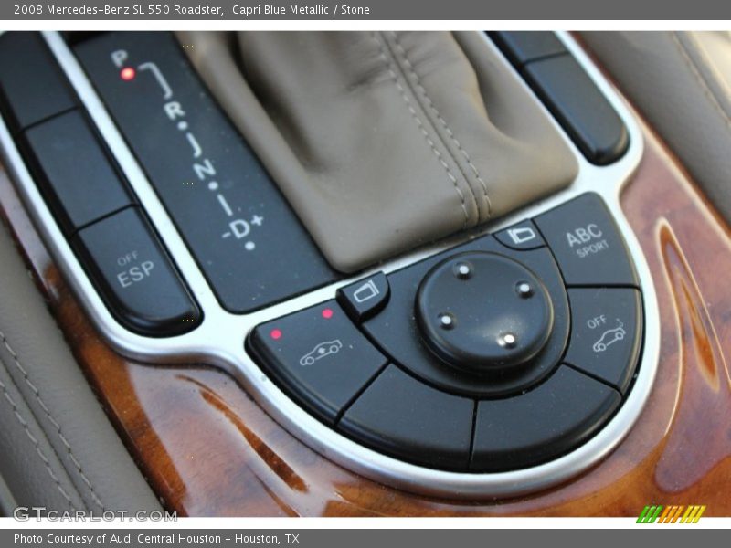 Capri Blue Metallic / Stone 2008 Mercedes-Benz SL 550 Roadster