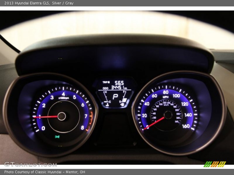 Silver / Gray 2013 Hyundai Elantra GLS