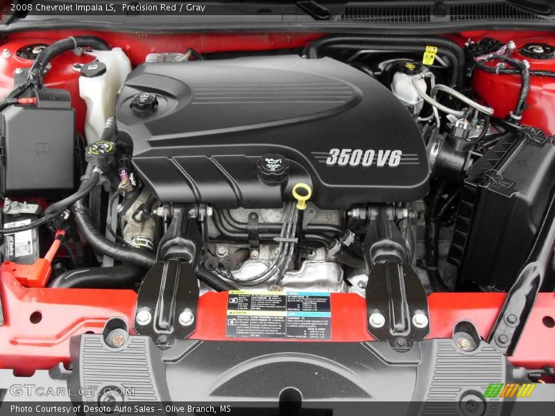 Precision Red / Gray 2008 Chevrolet Impala LS