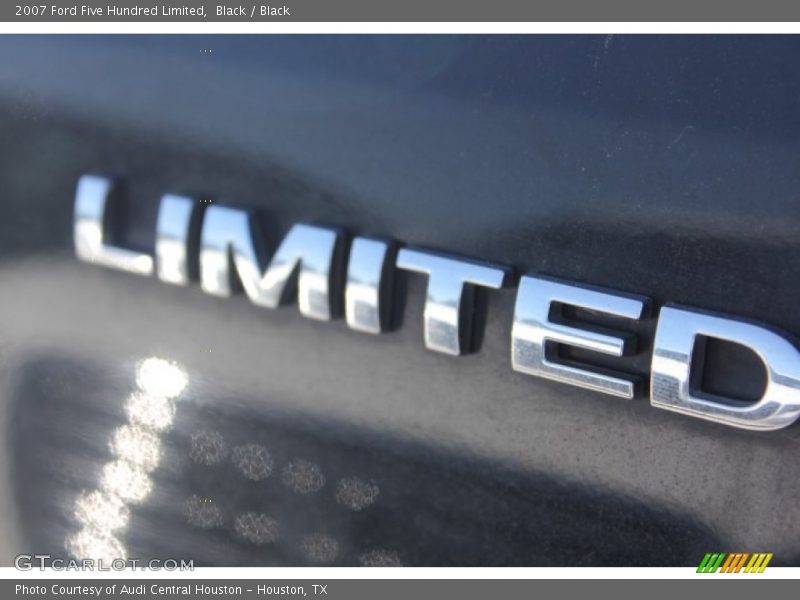 Black / Black 2007 Ford Five Hundred Limited